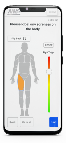 Monitoring soreness